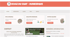 Desktop Screenshot of ecoleduchatdunkerque.com
